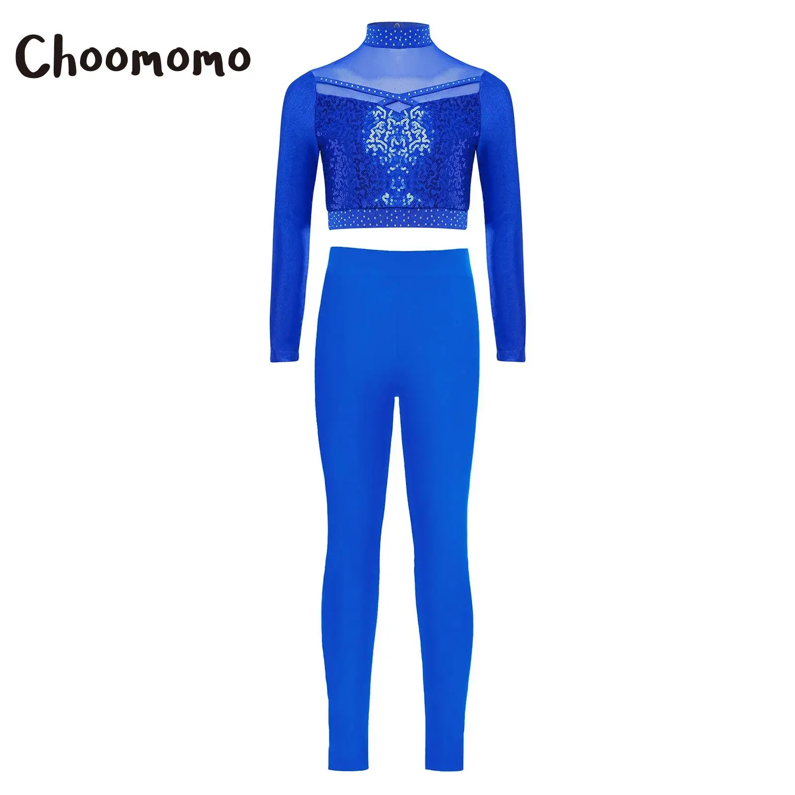 Kids Girls Gymnastics Dance Outfit Ballet Jazz Figure Skating Costume Long Sleeve Mesh Sequins Crop Top with Leggings Pants Suit
Kids Girls Gymnastics Dance Outfit Ballet Jazz Figure Skating Costume Long Sleeve Mesh Sequins Crop Top with Leggings Pants Suit