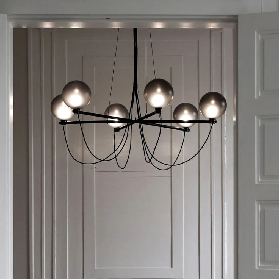 Nordic Modern Creative LED Glass Bubble Chandelier Lighting for Luxury Living Room Dining Room Luminaire Glass Ball Pendant Lamp
Nordic Modern Creative LED Glass Bubble Chandelier Lighting for Luxury Living Room Dining Room Luminaire Glass Ball Pendant Lamp