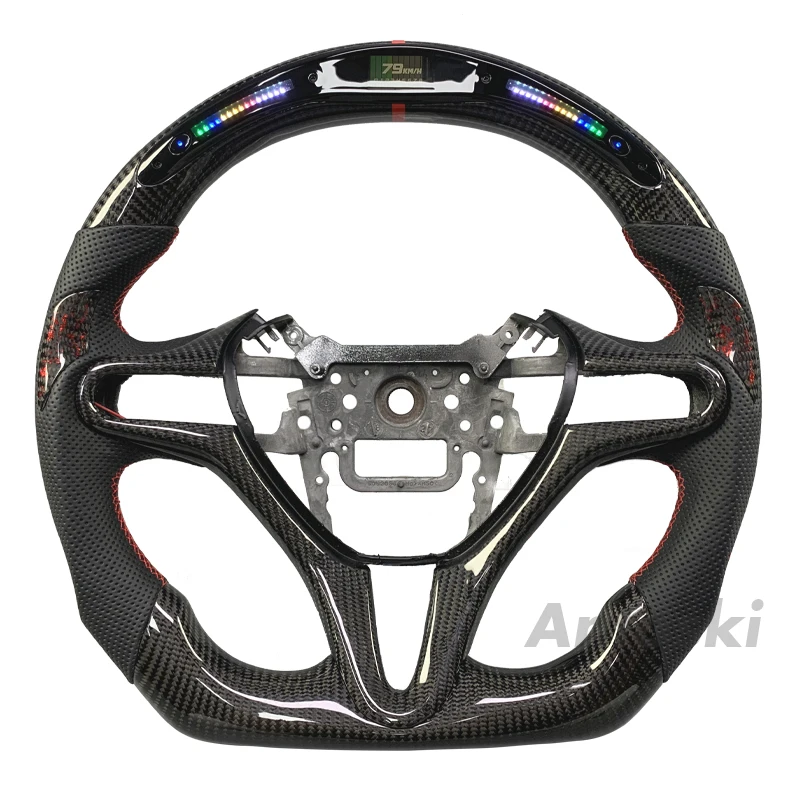 Customized Perforated Leather LED Carbon Fiber Steering Wheel for Honda Civic 8th Generation 2007 2008 2009 2010 2011 2012
Customized Perforated Leather LED Carbon Fiber Steering Wheel for Honda Civic 8th Generation 2007 2008 2009 2010 2011 2012