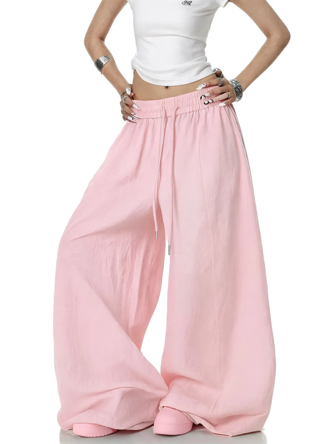 Pink Linen Wide Leg Pants Women's Summer New Lazy Style Loose Drapey Linen Casual Floor-Length Pants High Waist Straight Leg
Pink Linen Wide Leg Pants Women's Summer New Lazy Style Loose Drapey Linen Casual Floor-Length Pants High Waist Straight Leg