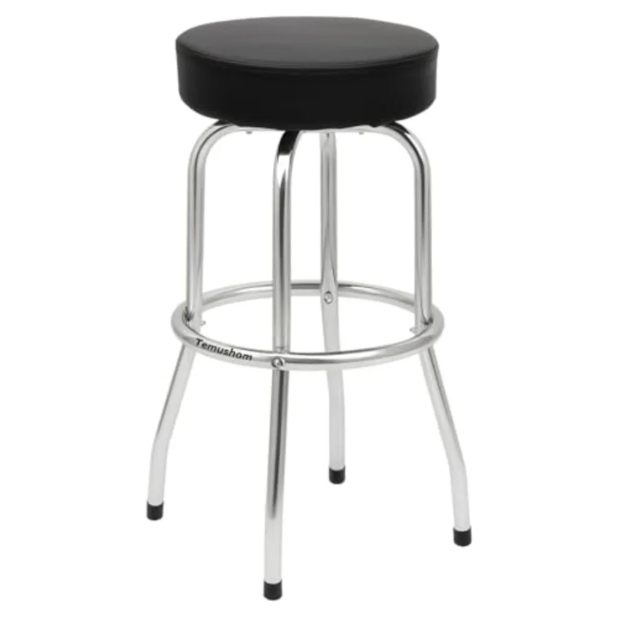 29" Tall Bar Stools Swivel Bar Stool with Padded Seat 300 Lbs Capacity Black Bar Stool with Chrome Frame Bar Chairs for Kitchen
29" Tall Bar Stools Swivel Bar Stool with Padded Seat 300 Lbs Capacity Black Bar Stool with Chrome Frame Bar Chairs for Kitchen