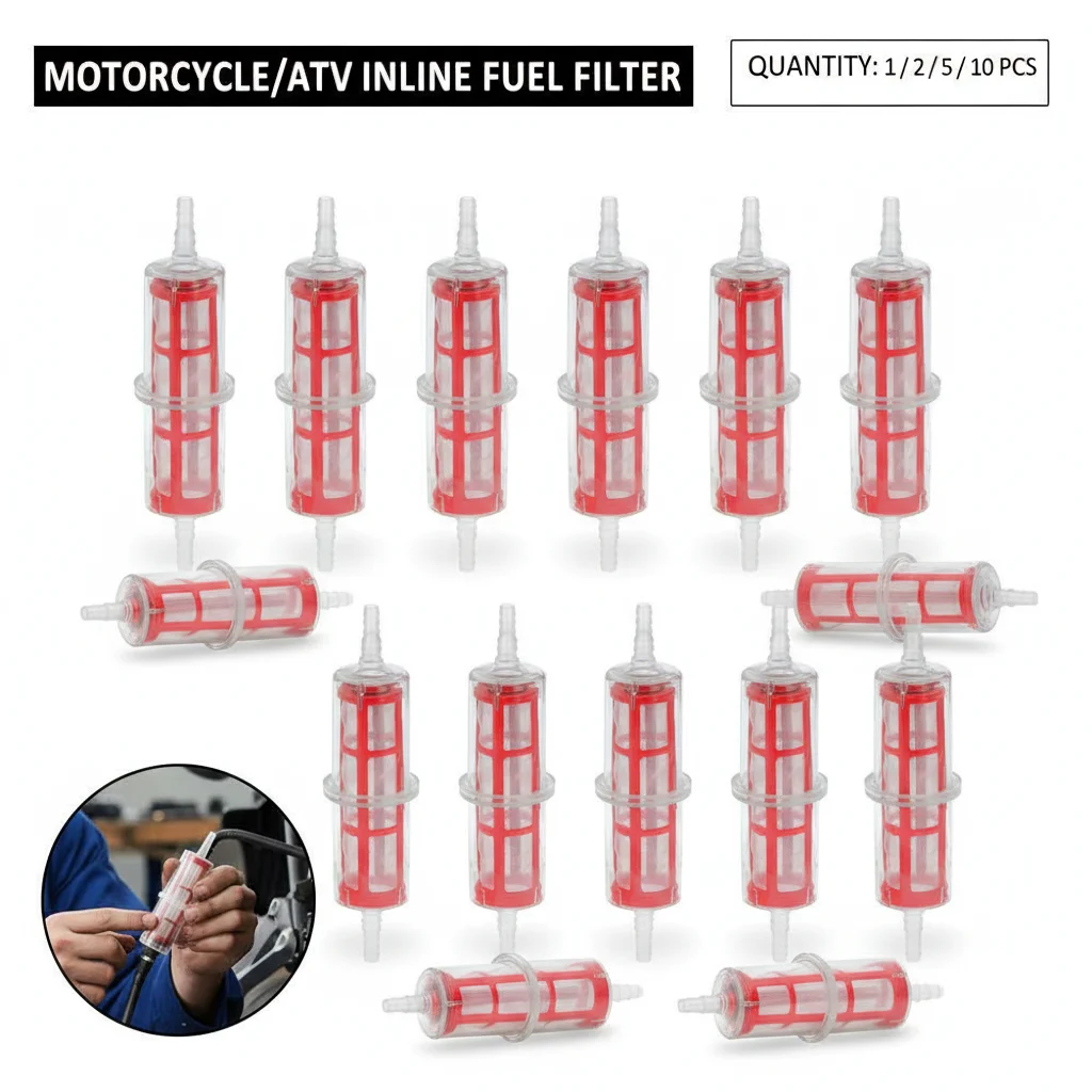 1/2/5/10pcs Universal Large Inline Diesel Fuel Filter for 8mm - 10mm Pipe Hose Effectively Filters Out solid impurities in Fuel
1/2/5/10pcs Universal Large Inline Diesel Fuel Filter for 8mm - 10mm Pipe Hose Effectively Filters Out solid impurities in Fuel