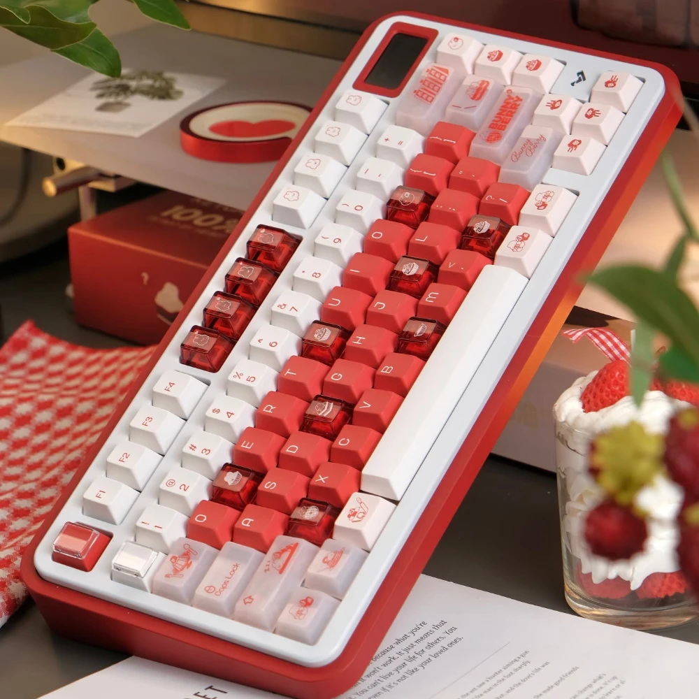 НОВЫЙ набор клавишных колпачков KeyByeLab Bunny Berry PBT + ПК, милая на заказ крышка для клавиатуры, игровой колпачок с вишневым профилем для механической клавиатуры, подарки
НОВЫЙ набор клавишных колпачков KeyByeLab Bunny Berry PBT + ПК, милая на заказ крышка для клавиатуры, игровой колпачок с вишневым профилем для механической клавиатуры, подарки