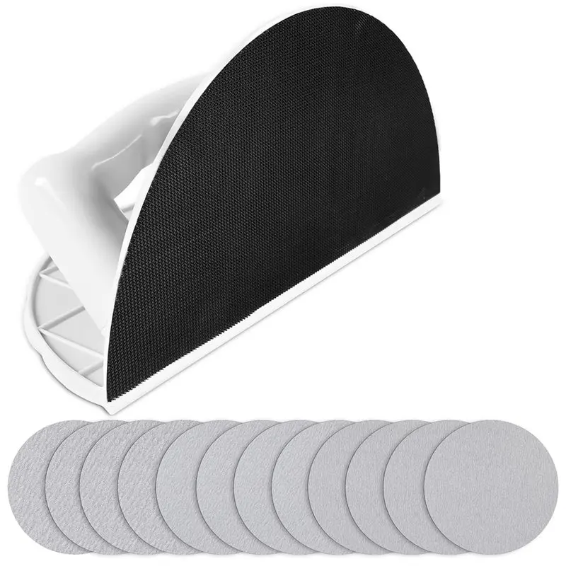CHCH Drywall Corner Sander With 12PCS 9 Inch Sanding Discs, Semi-Circular Hook And Loop Backing For Drywall For Efficient Sandin
CHCH Drywall Corner Sander With 12PCS 9 Inch Sanding Discs, Semi-Circular Hook And Loop Backing For Drywall For Efficient Sandin