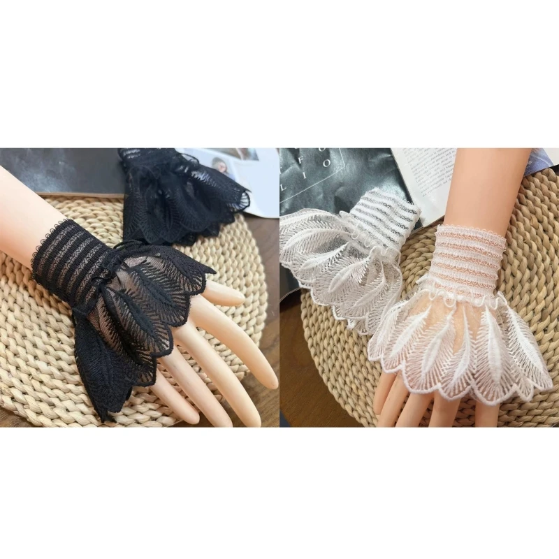 Elegant Mesh Lace False Sleeve Breathable And Comfortable Wrist Cuffs For Women Girls Party Wedding Daily Wear
Elegant Mesh Lace False Sleeve Breathable And Comfortable Wrist Cuffs For Women Girls Party Wedding Daily Wear