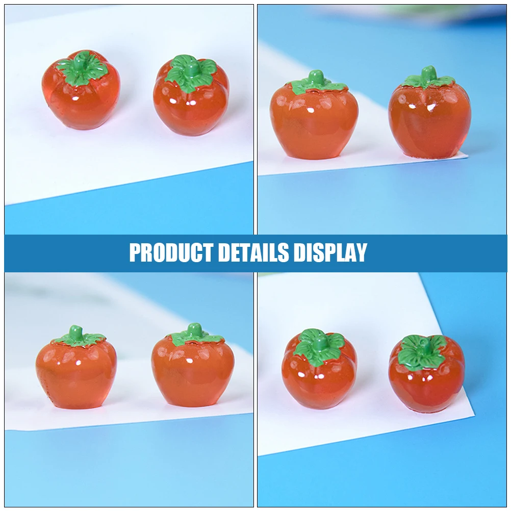 20pcs Resin Persimmon Jewelry Decorative Fruits Artificial Fruit Model Dark Ornament Simulation Prop
20pcs Resin Persimmon Jewelry Decorative Fruits Artificial Fruit Model Dark Ornament Simulation Prop