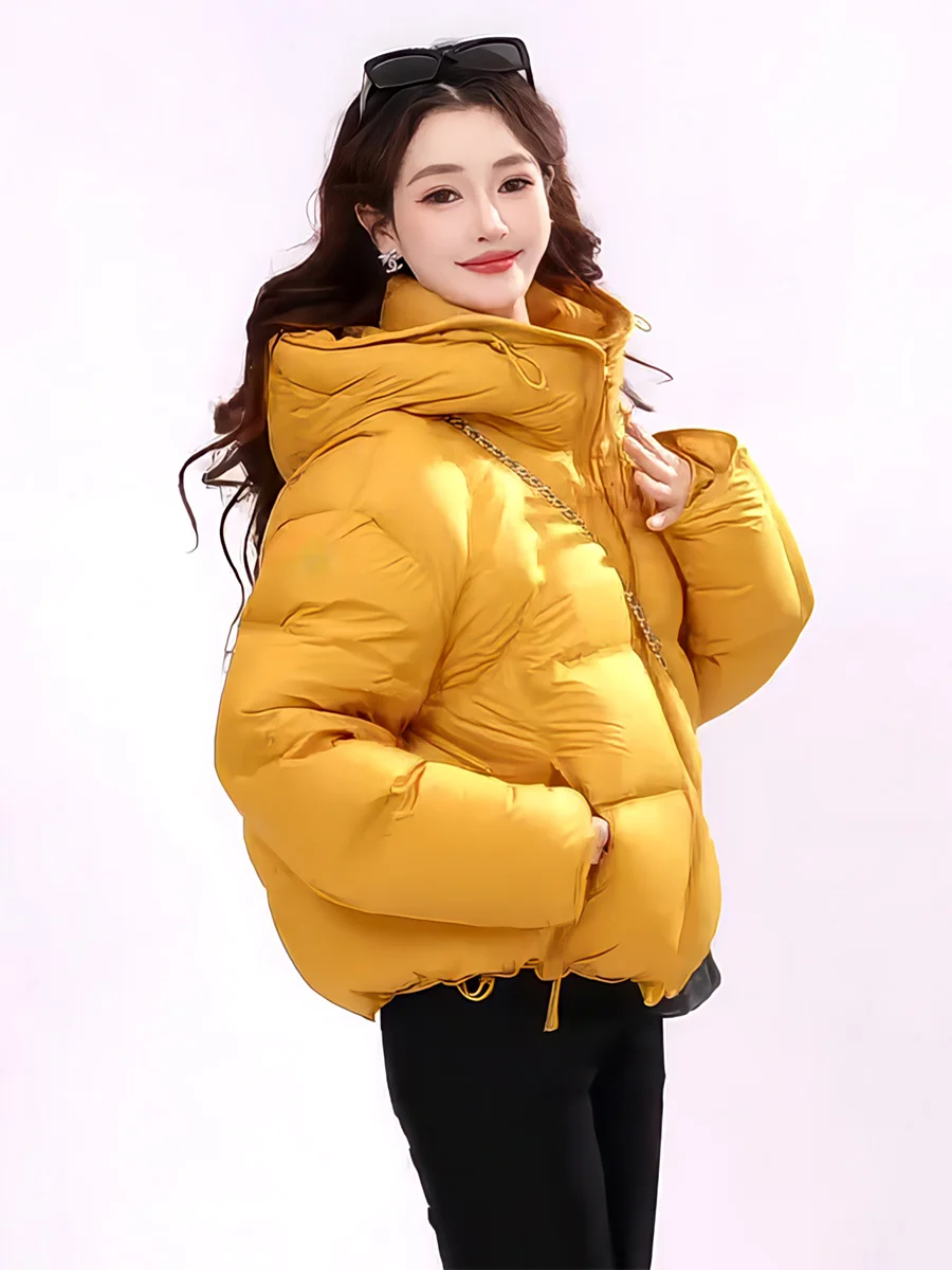 Женская утепленная куртка-пуховик с 90% белым утиным пухом, повседневная, со съемным капюшоном, 3D-дизайн
Женская утепленная куртка-пуховик с 90% белым утиным пухом, повседневная, со съемным капюшоном, 3D-дизайн