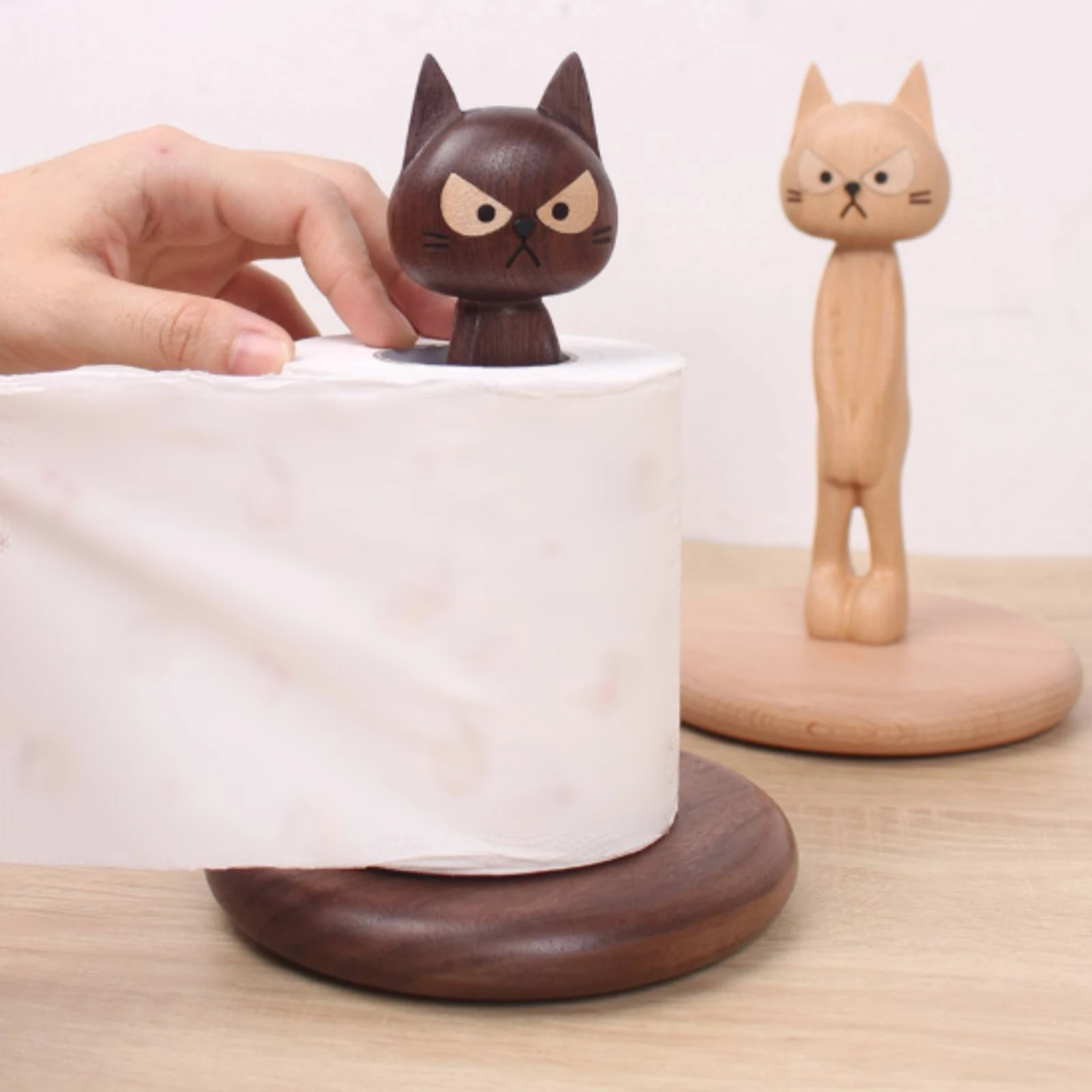 Wooden Feline Paper Towel Holder Carved Feline Paper Towel Stand Wooden Tissue Holder Natural Wood Room Ornament Minimalist
Wooden Feline Paper Towel Holder Carved Feline Paper Towel Stand Wooden Tissue Holder Natural Wood Room Ornament Minimalist
