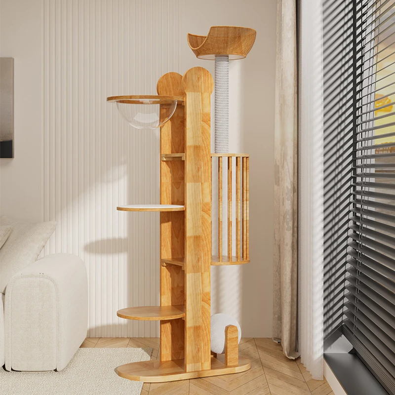 Solid wood cat climbing frame cat nest integrated, universal in all seasons, does not occupy a special cat house for big cats, c
Solid wood cat climbing frame cat nest integrated, universal in all seasons, does not occupy a special cat house for big cats, c
