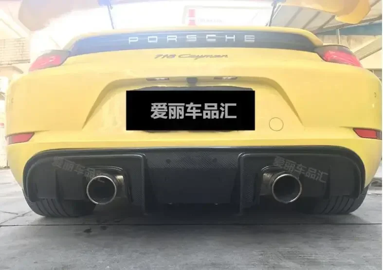 Real Carbon Fiber Car Bumper Lip Rear Diffuser Exhaust Trunk Splitter Body Ki For Porsche 718 Cayman Boxster GT4 2016-2023
Real Carbon Fiber Car Bumper Lip Rear Diffuser Exhaust Trunk Splitter Body Ki For Porsche 718 Cayman Boxster GT4 2016-2023