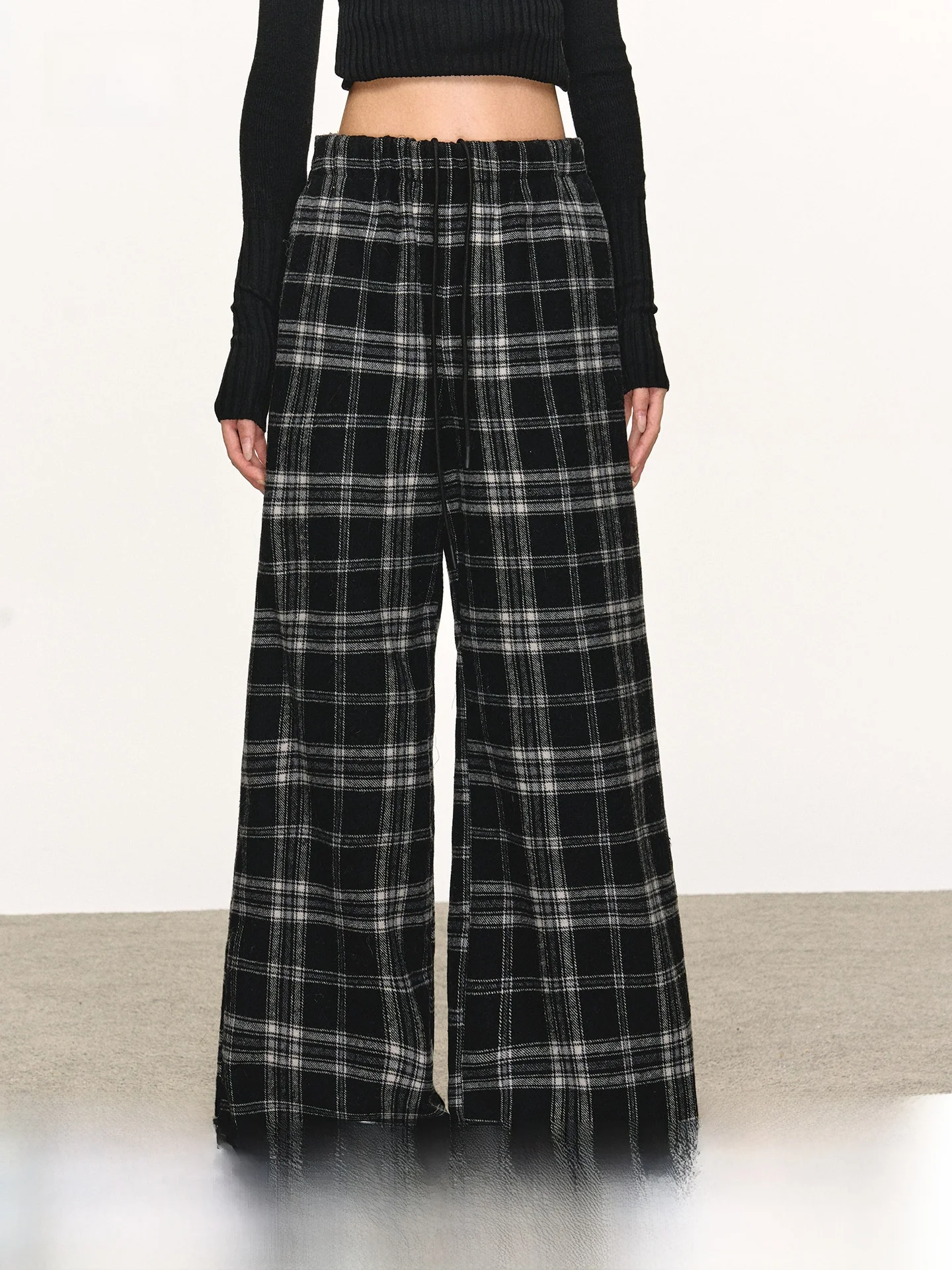 Bla Plaid Pants Women's Loose Wide Leg Straight Casual Trousers Autumn Winter Lazy Feel Trendy Anna AnEae Casual Pants
Bla Plaid Pants Women's Loose Wide Leg Straight Casual Trousers Autumn Winter Lazy Feel Trendy Anna AnEae Casual Pants