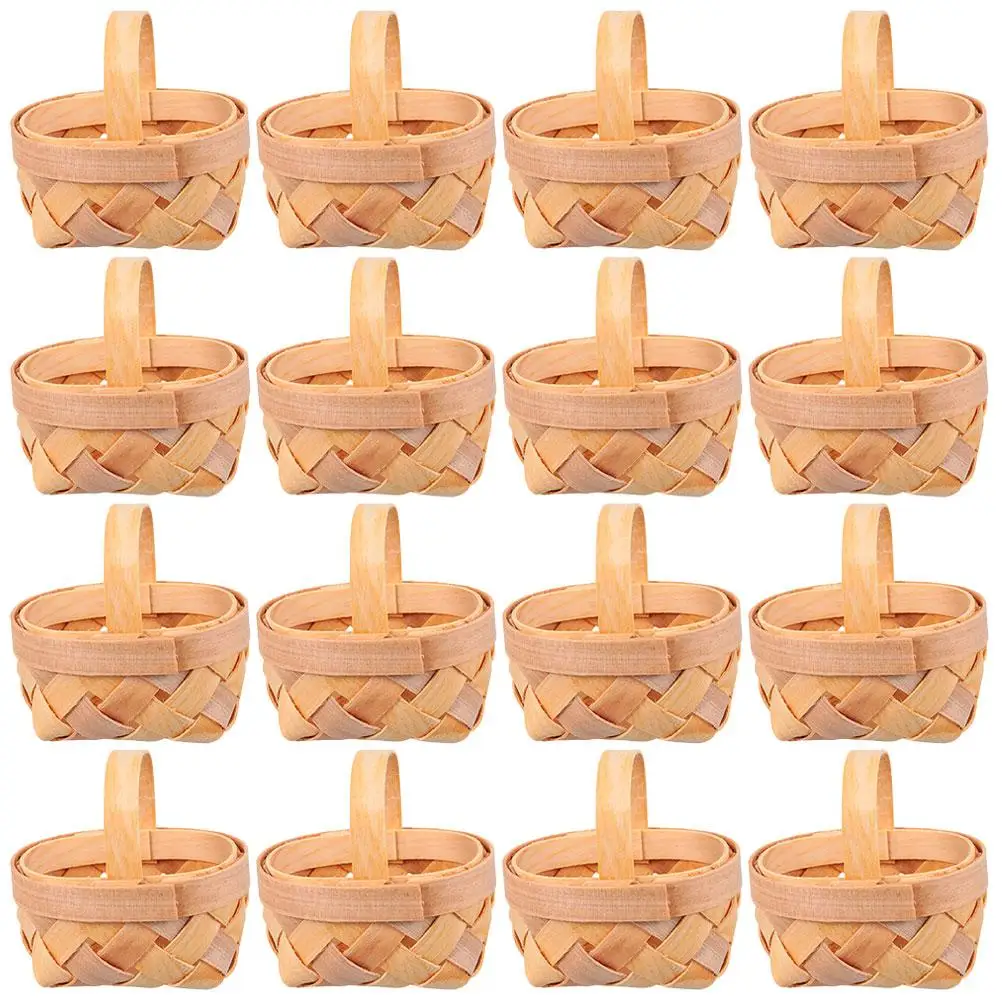 16 Pcs Mini Wooden Baskets Handwoven Candy Storage 6 5x5x3 5cm Wedding Party Favor Household Decor Storage Basket
16 Pcs Mini Wooden Baskets Handwoven Candy Storage 6 5x5x3 5cm Wedding Party Favor Household Decor Storage Basket