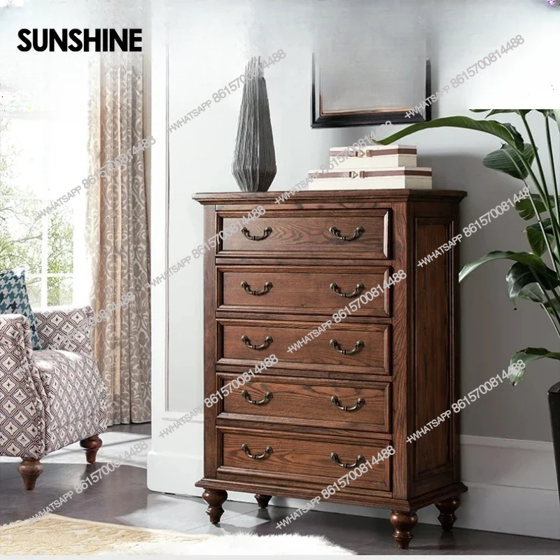 American country chest of drawers Italian storage solid wood chest of drawers
American country chest of drawers Italian storage solid wood chest of drawers