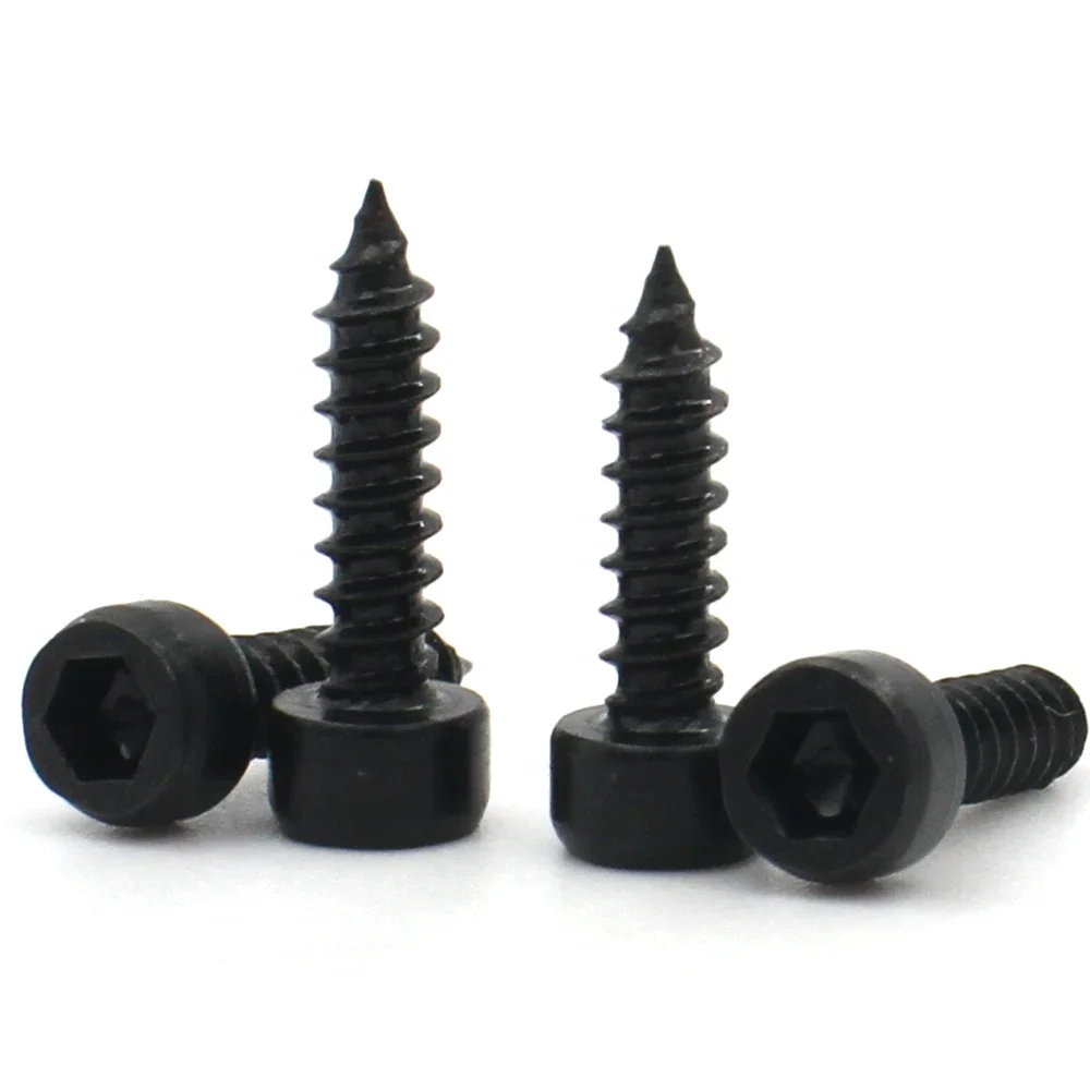 15-100PCS Grade 8.8 Black Carbon Steel Hex Socket Cap Head Self-Tapping Screws M2-M6
15-100PCS Grade 8.8 Black Carbon Steel Hex Socket Cap Head Self-Tapping Screws M2-M6