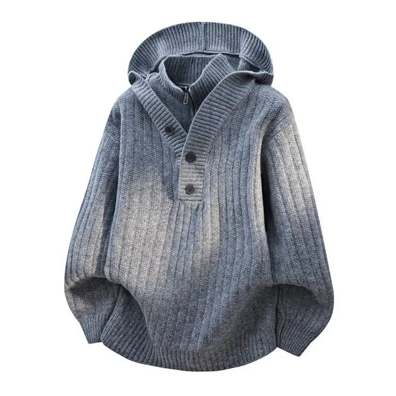 Мужской вязаный свитер на осень-зиму: повседневный, универсальный, с высоким воротником на молнии, модный, удобный, из полиэфирного волокна
Мужской вязаный свитер на осень-зиму: повседневный, универсальный, с высоким воротником на молнии, модный, удобный, из полиэфирного волокна