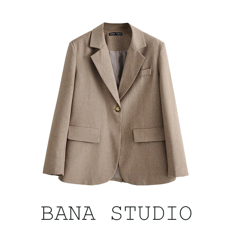 BANA Large Size Women's Commuter One Button Loose Suit Small Suit Casual Busin Sle Long Sve mid Length Polyester
BANA Large Size Women's Commuter One Button Loose Suit Small Suit Casual Busin Sle Long Sve mid Length Polyester