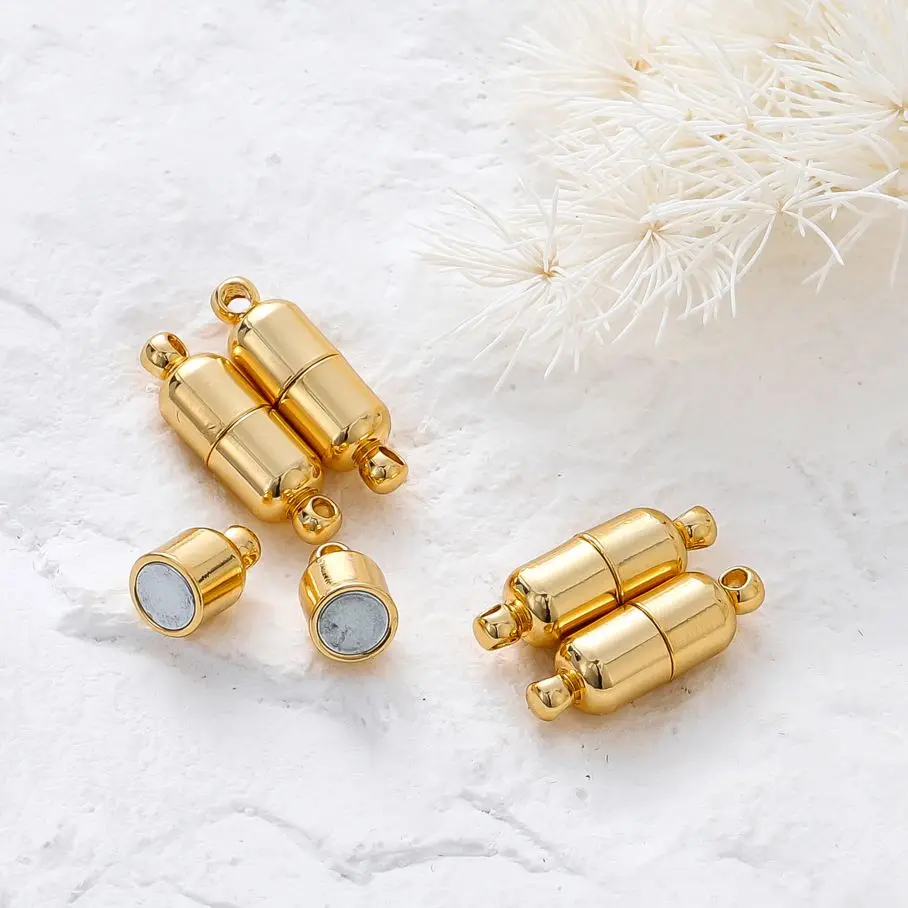 4-6pcs 19mm 18K Gold Plated Cylindrical Magnetics Buckles Bracelet end Hooks Necklace Connected Clasps For DIY Jewelry Supplies
4-6pcs 19mm 18K Gold Plated Cylindrical Magnetics Buckles Bracelet end Hooks Necklace Connected Clasps For DIY Jewelry Supplies