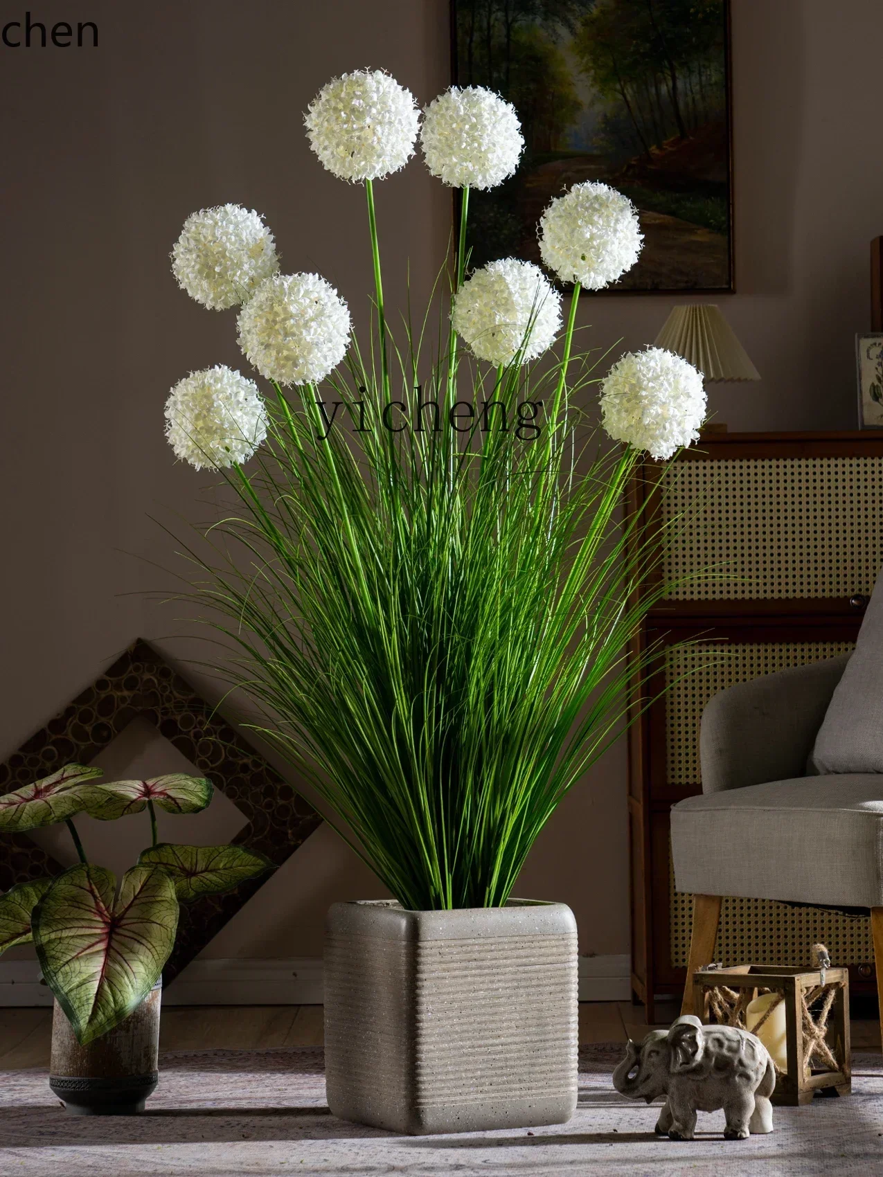 ZML reed grass simulated flower hydrangea plastic fake flower tree green plant indoor bionic spherical plant decoration
ZML reed grass simulated flower hydrangea plastic fake flower tree green plant indoor bionic spherical plant decoration