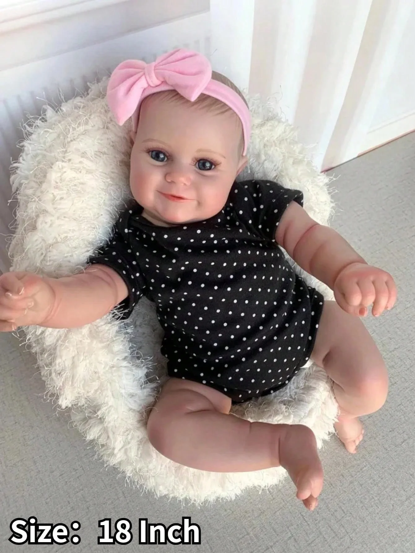 Новая 18-дюймовая тканевая мягкая кукла Maddie Bebe для новорожденных, подарки для детей, ручная роспись, реалистичная кукла для новорожденных
Новая 18-дюймовая тканевая мягкая кукла Maddie Bebe для новорожденных, подарки для детей, ручная роспись, реалистичная кукла для новорожденных
