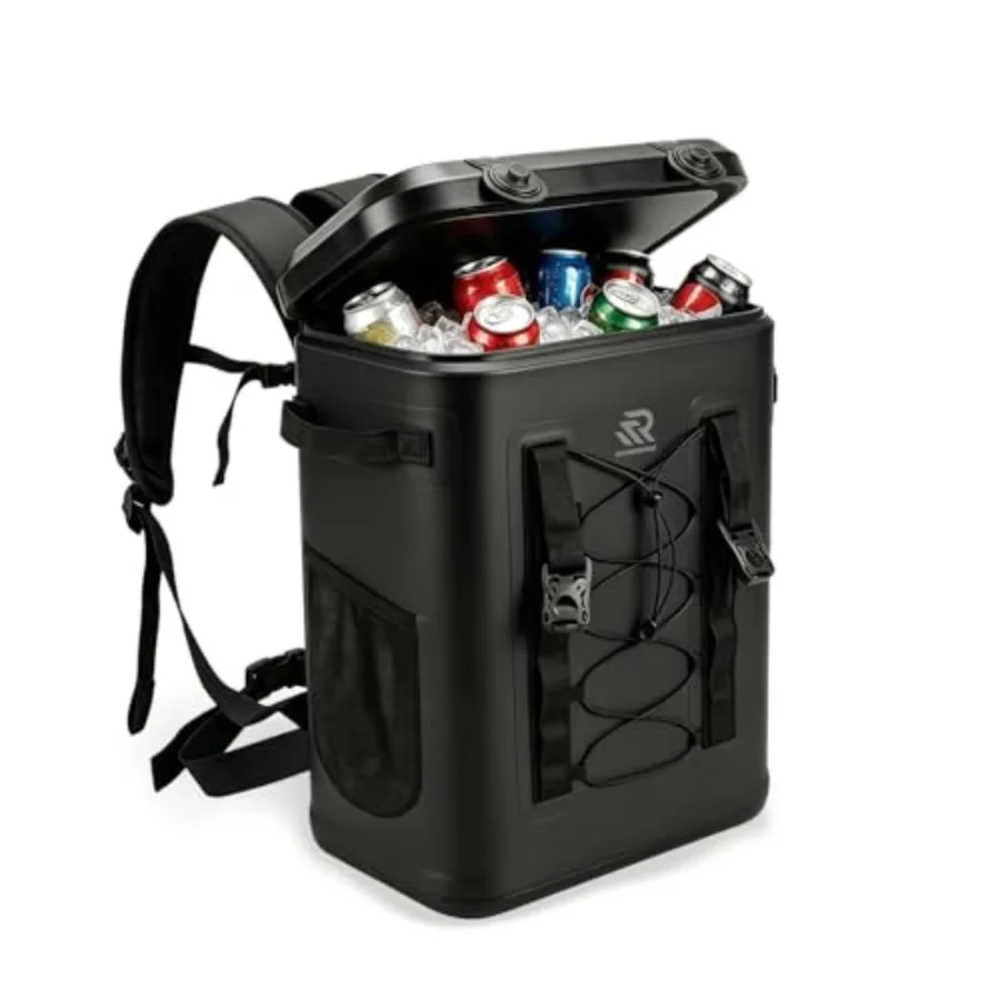Zipperless Magnetic Cooler Backpack 24 Can for Kayaking, 48 Hours Insulated Leakproof Soft Cooler with One-Hand Lid, Premium TP
Zipperless Magnetic Cooler Backpack 24 Can for Kayaking, 48 Hours Insulated Leakproof Soft Cooler with One-Hand Lid, Premium TP
