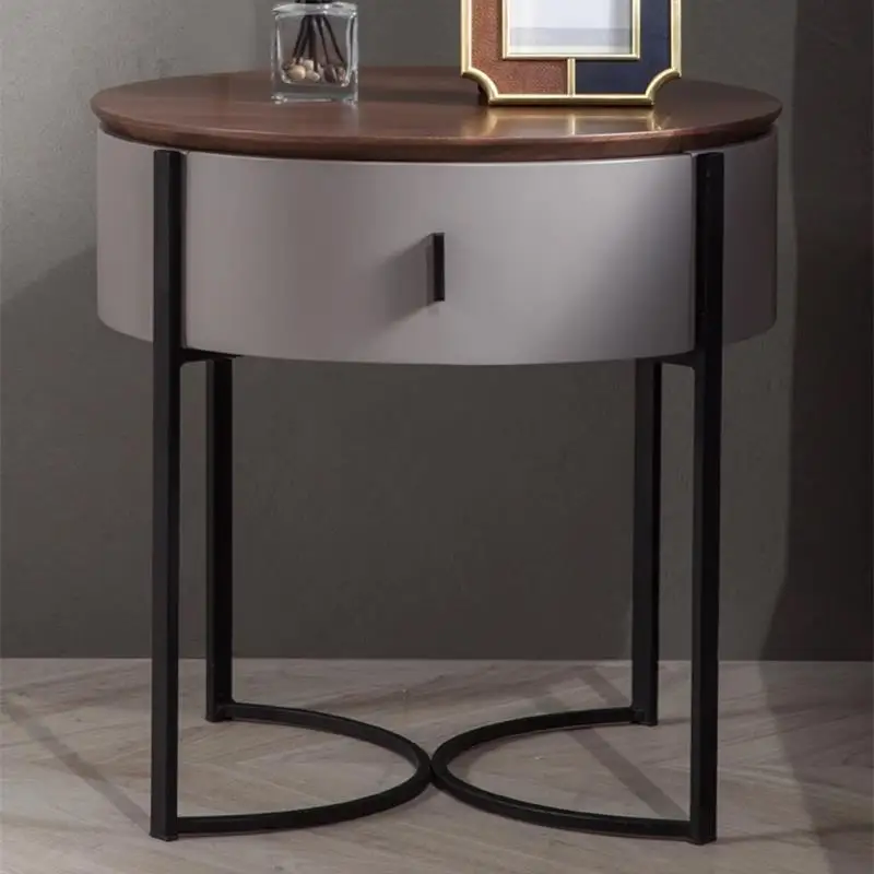 Italian solid wood bedside table, walnut painted bedside table
Italian solid wood bedside table, walnut painted bedside table
