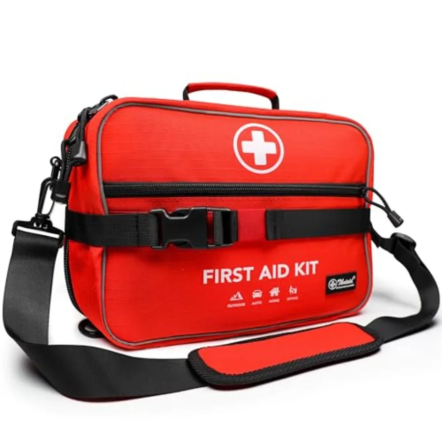 430 Piece First Aid Kit, Well-Organized Premium Waterproof Compact Trauma Medical Kits for Any Emergencies, Ideal for Home, Off
430 Piece First Aid Kit, Well-Organized Premium Waterproof Compact Trauma Medical Kits for Any Emergencies, Ideal for Home, Off