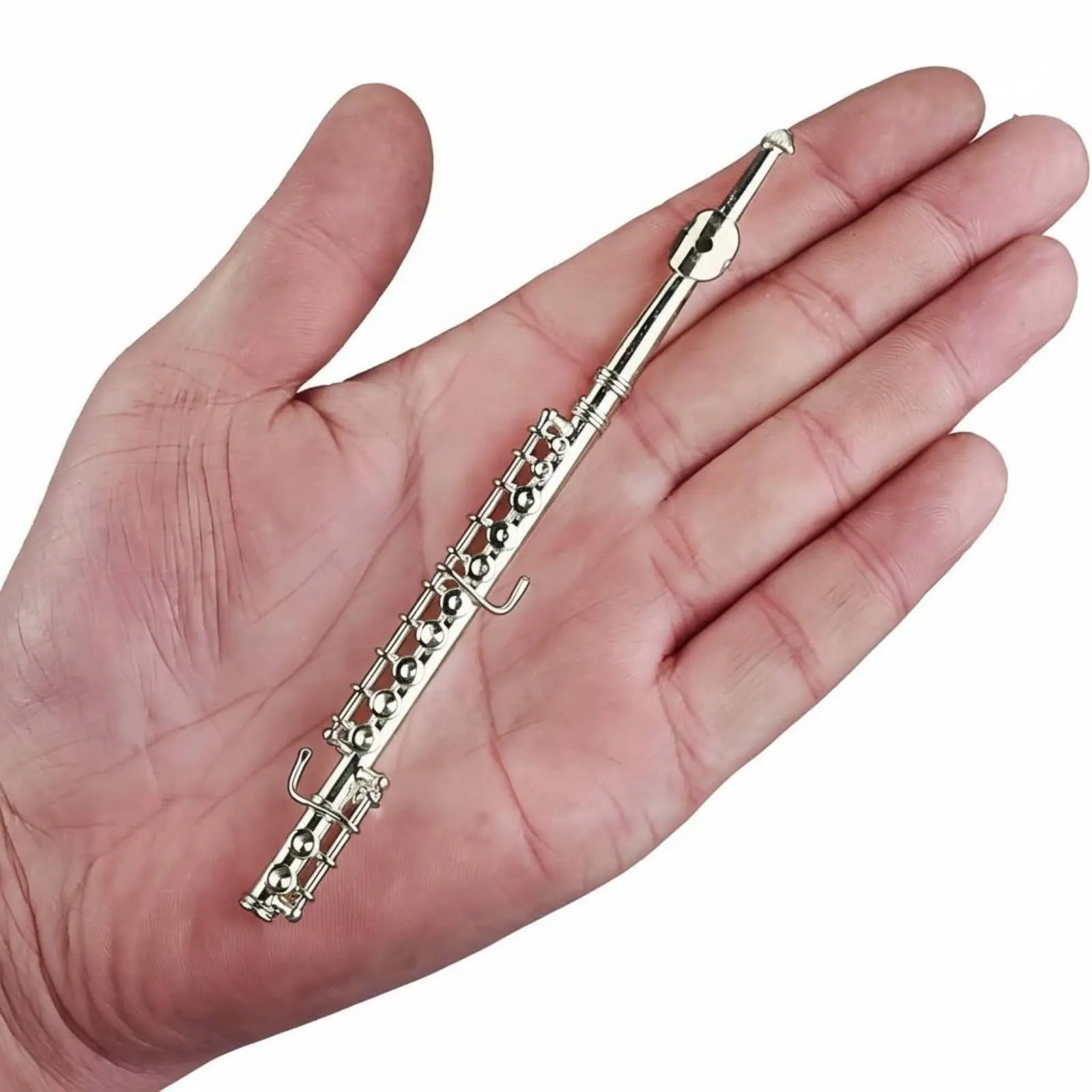 Miniature Flute Model Non Playable Silver Plated Flute Copy Home Decor Collectible Red Velvet Case for Collectors, Office
Miniature Flute Model Non Playable Silver Plated Flute Copy Home Decor Collectible Red Velvet Case for Collectors, Office