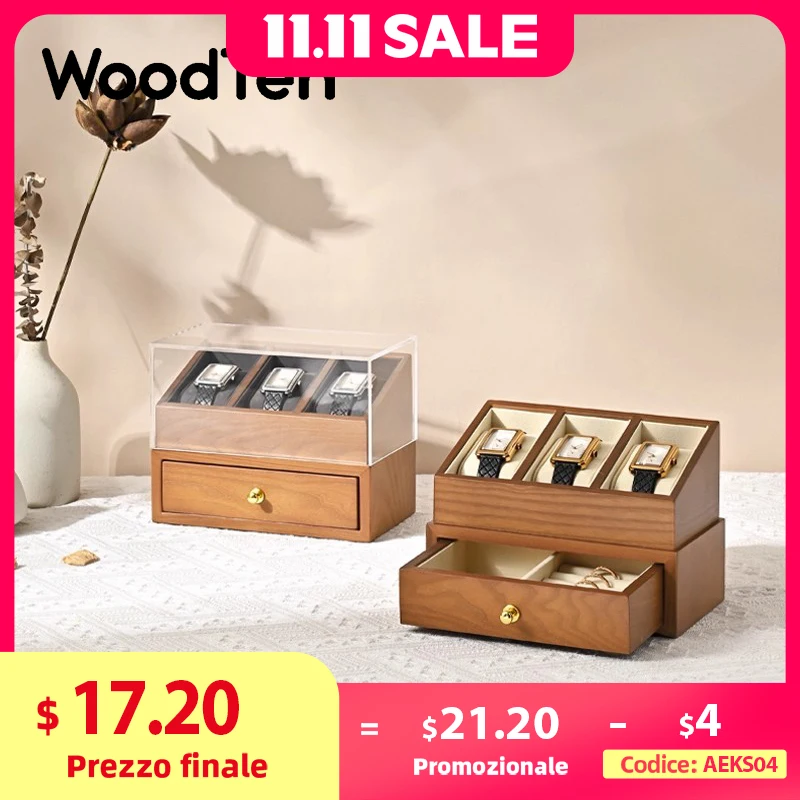 WoodTen 3-х сетка, деревянная коробка для часов, двухслойный органайзер для часов, ювелирных изделий, коробка для хранения наручных часов, пыленепроницаемая крышка, коробка для ювелирных изделий, часов
WoodTen 3-х сетка, деревянная коробка для часов, двухслойный органайзер для часов, ювелирных изделий, коробка для хранения наручных часов, пыленепроницаемая крышка, коробка для ювелирных изделий, часов