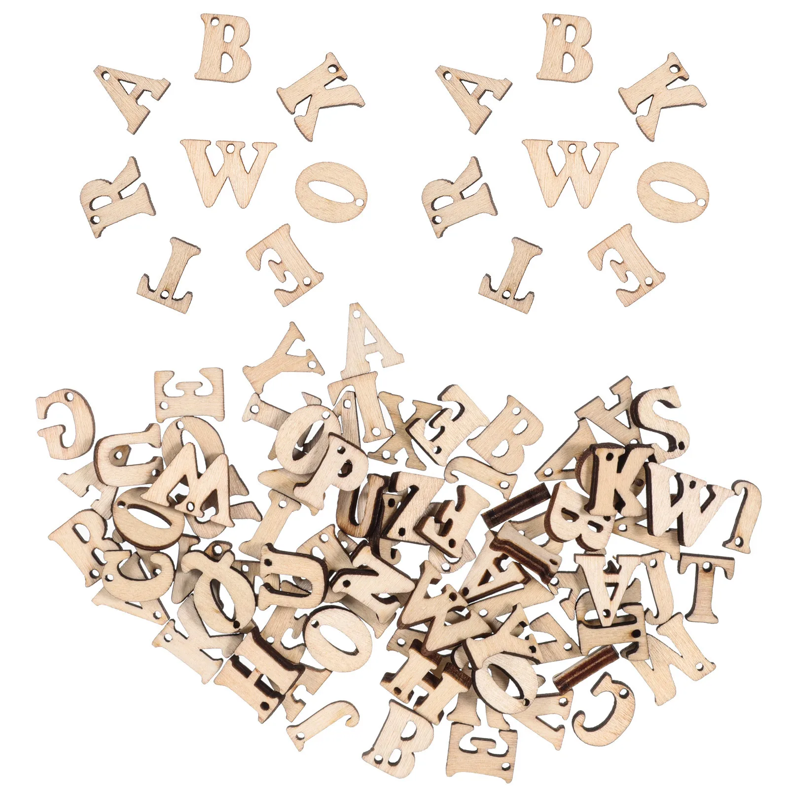 100Pcs Unfinished Wooden Letters Natural Wood Color Smooth Cutout Holes for DIY Crafts Scrapbooking Birthday Wedding Party Decor 
100Pcs Unfinished Wooden Letters Natural Wood Color Smooth Cutout Holes for DIY Crafts Scrapbooking Birthday Wedding Party Decor