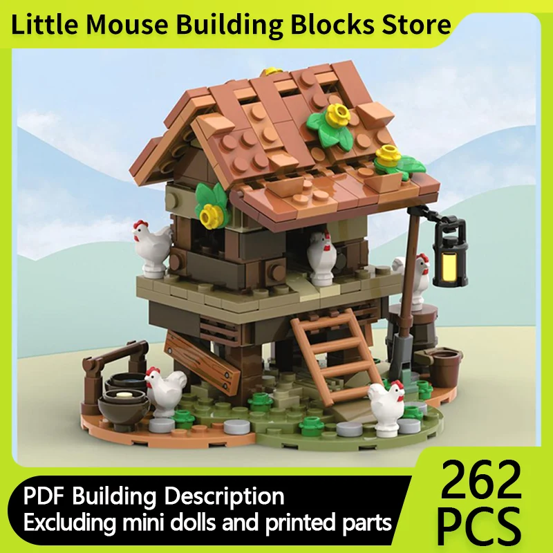 Street View Model MOC Building Bricks Medieval Castle Chicken Coop Modular Technology Gifts Holiday Assemble Children Toys Suit
Street View Model MOC Building Bricks Medieval Castle Chicken Coop Modular Technology Gifts Holiday Assemble Children Toys Suit