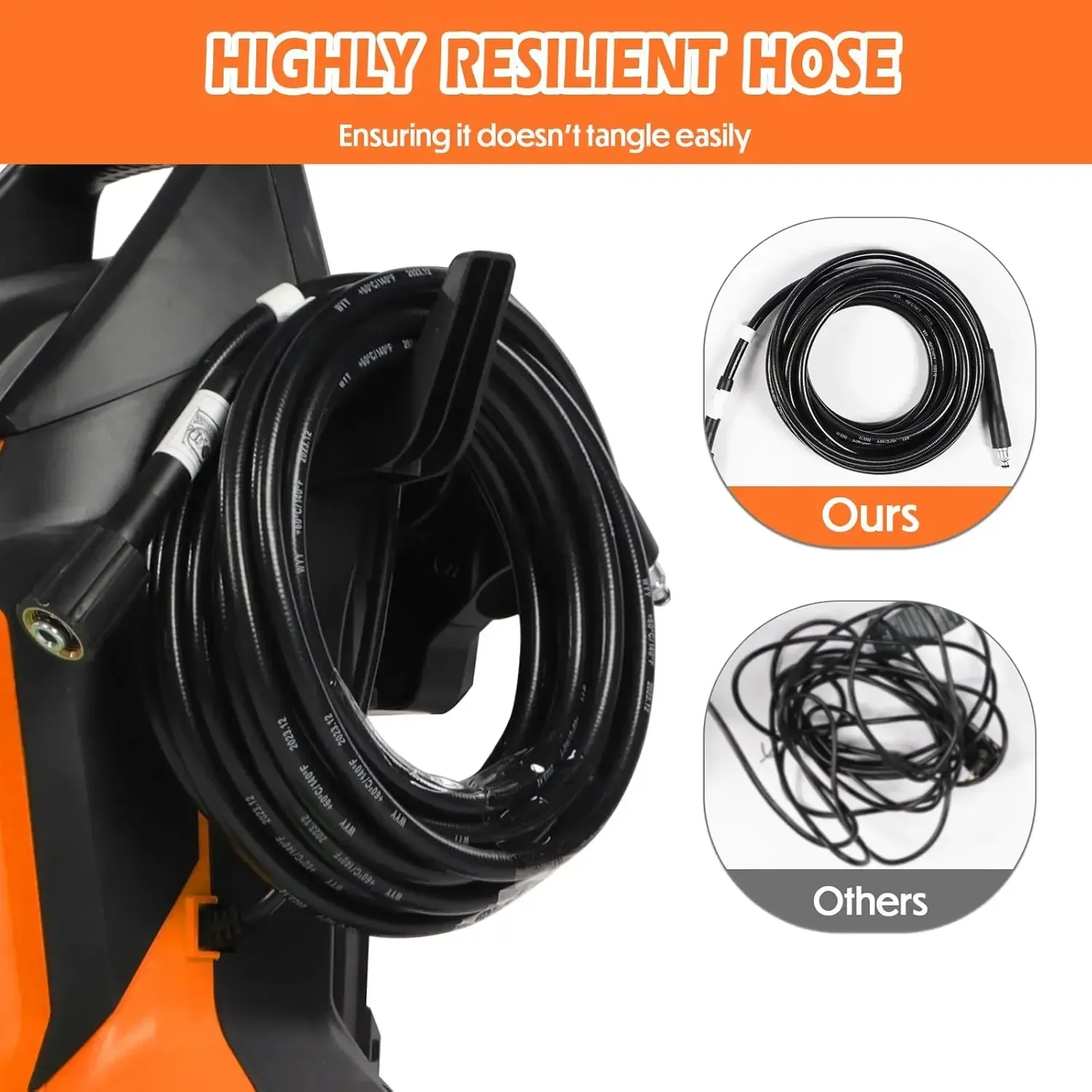 Electric Pressure Washer 4000 PSI 2.8 GPM Power Washer Telescopic Handle and Anti Tipping Technology Pressure Washer with 24FT
Electric Pressure Washer 4000 PSI 2.8 GPM Power Washer Telescopic Handle and Anti Tipping Technology Pressure Washer with 24FT