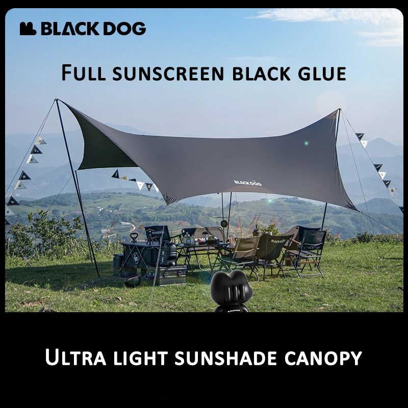 Blackdog Black rubber canopy Hexagonal Arc Edge Canopy Ultralight Camping Sunshade Tent Full Sunscreen Suitable for 9-15 People
Blackdog Black rubber canopy Hexagonal Arc Edge Canopy Ultralight Camping Sunshade Tent Full Sunscreen Suitable for 9-15 People
