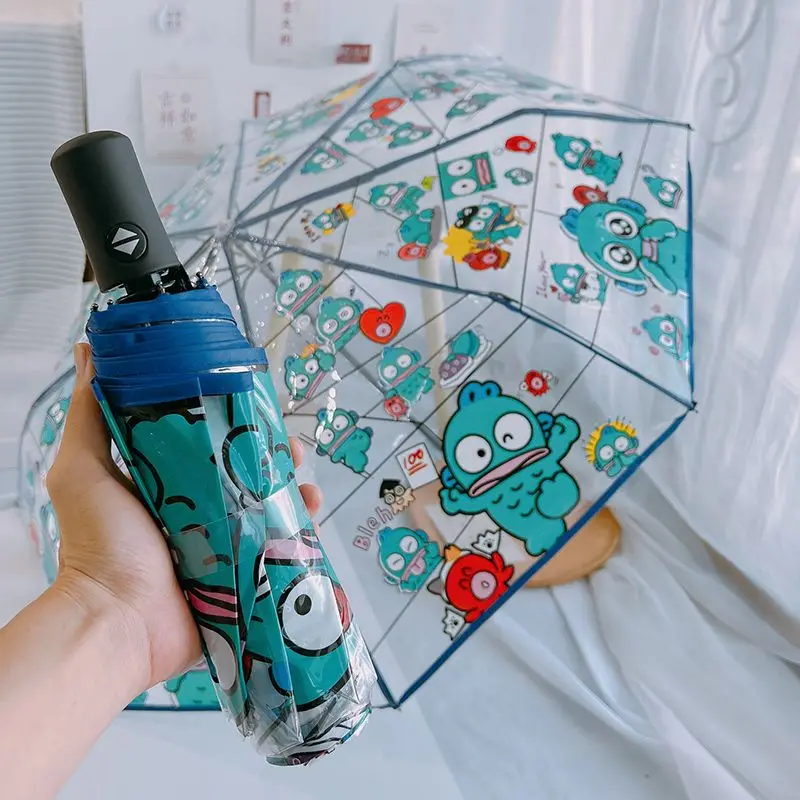 Hangyodon Anime Kawaii MINISO InsTransparent Rain Umbrella Cute Three Fold Automatic Umbrella Folding Sun Rain Gifts for Kids
Hangyodon Anime Kawaii MINISO InsTransparent Rain Umbrella Cute Three Fold Automatic Umbrella Folding Sun Rain Gifts for Kids