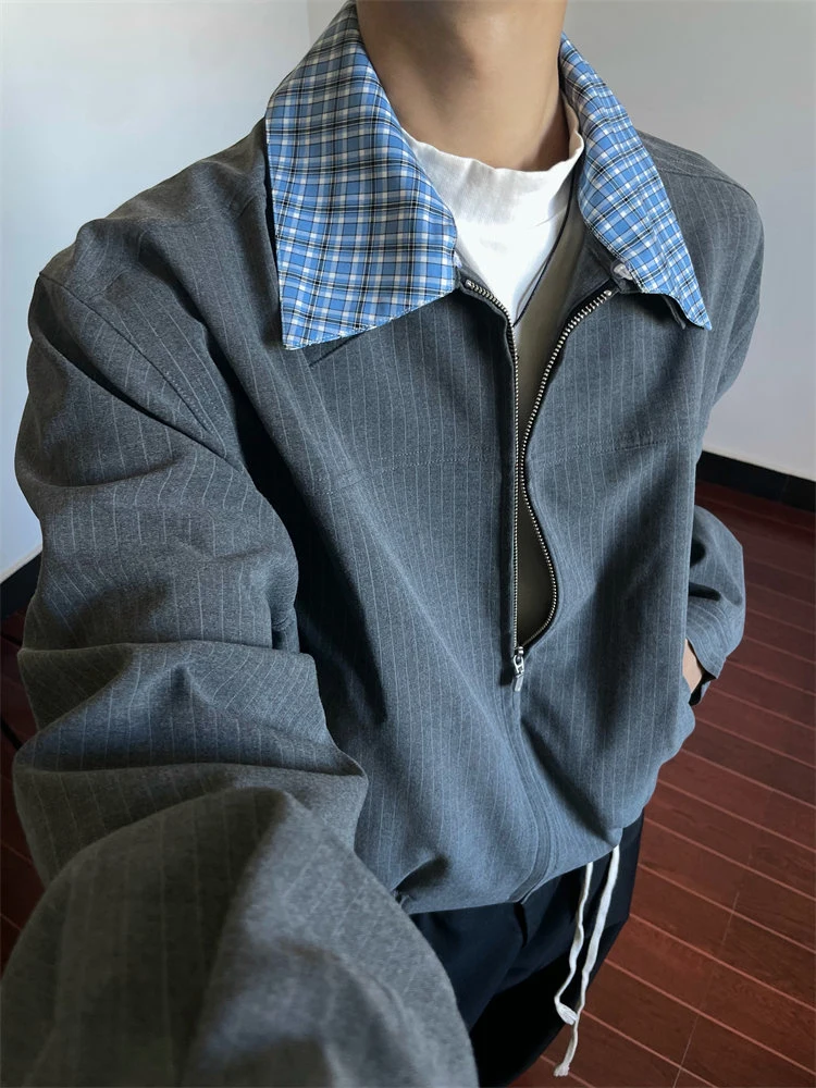 Мужская бейсбольная куртка American Sle с отстегивающимся двойным воротником, имитация двухслойной, осенняя, повседневная, в стиле Miu Sle
Мужская бейсбольная куртка American Sle с отстегивающимся двойным воротником, имитация двухслойной, осенняя, повседневная, в стиле Miu Sle