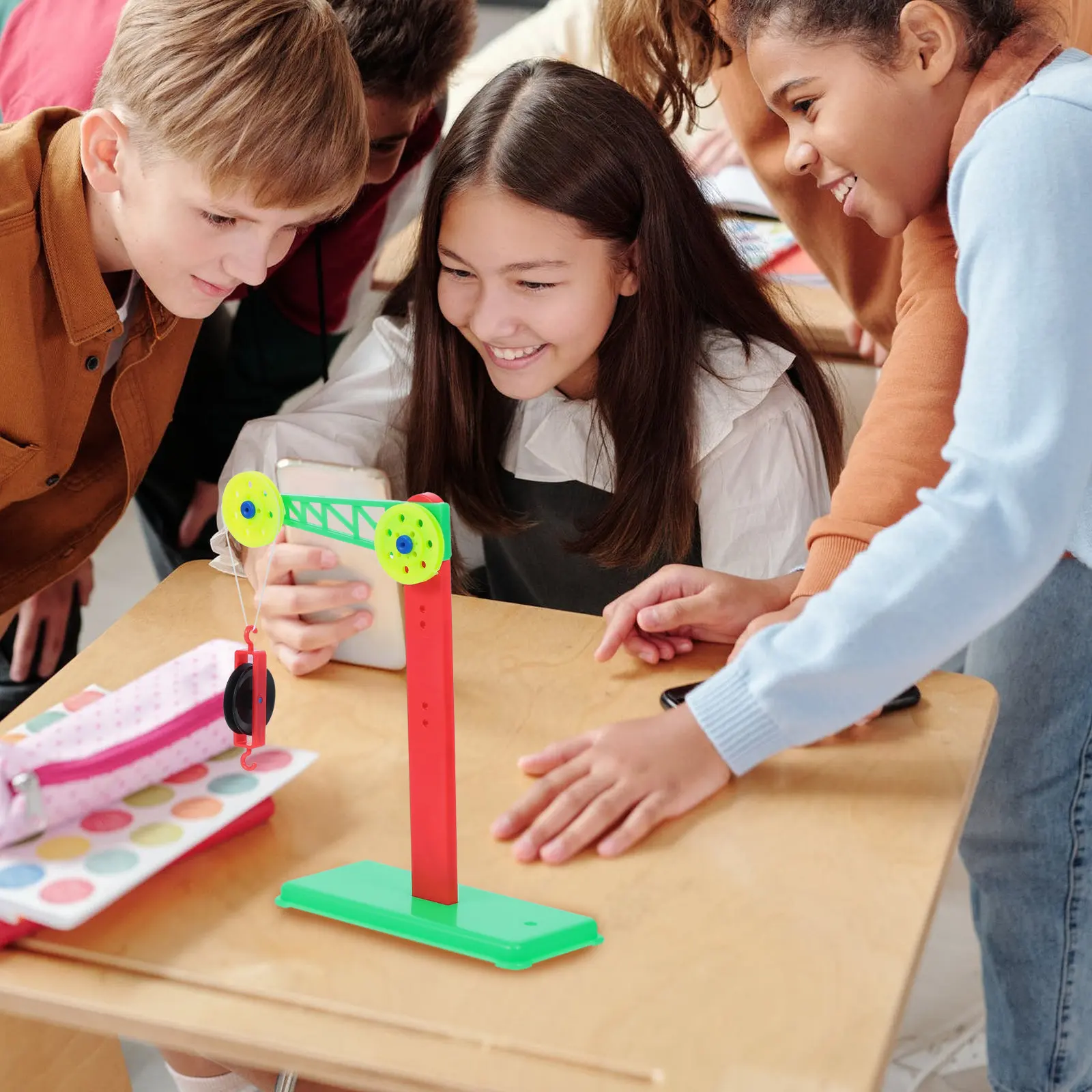 Набор для физических экспериментов: пластиковый блок-ролик, кронштейн, учебные пособия, школьные принадлежности, демонстрационный механический блок-ролик для обучения
Набор для физических экспериментов: пластиковый блок-ролик, кронштейн, учебные пособия, школьные принадлежности, демонстрационный механический блок-ролик для обучения