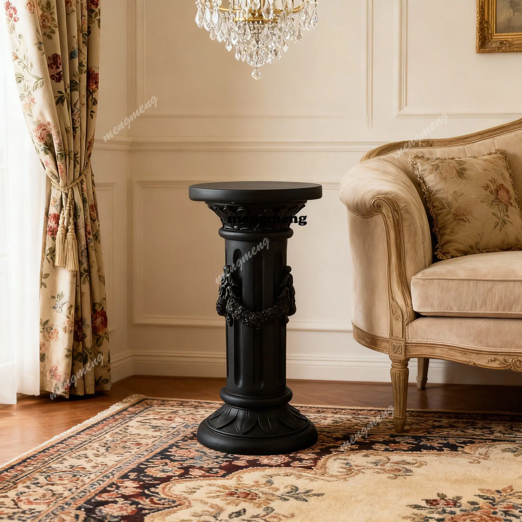 Neoclassical retro relief cylindrical floor ornament living room ornament resin handicraft sofa edge few
Neoclassical retro relief cylindrical floor ornament living room ornament resin handicraft sofa edge few