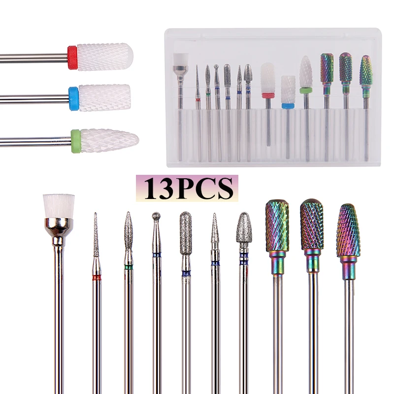 13pcs Nail Drill Bits Set,Ceramic Drill Bits for Nails Kits Acrylic,Cuticle Electric Drill Bits for Nails Carbide Remover Bits
13pcs Nail Drill Bits Set,Ceramic Drill Bits for Nails Kits Acrylic,Cuticle Electric Drill Bits for Nails Carbide Remover Bits