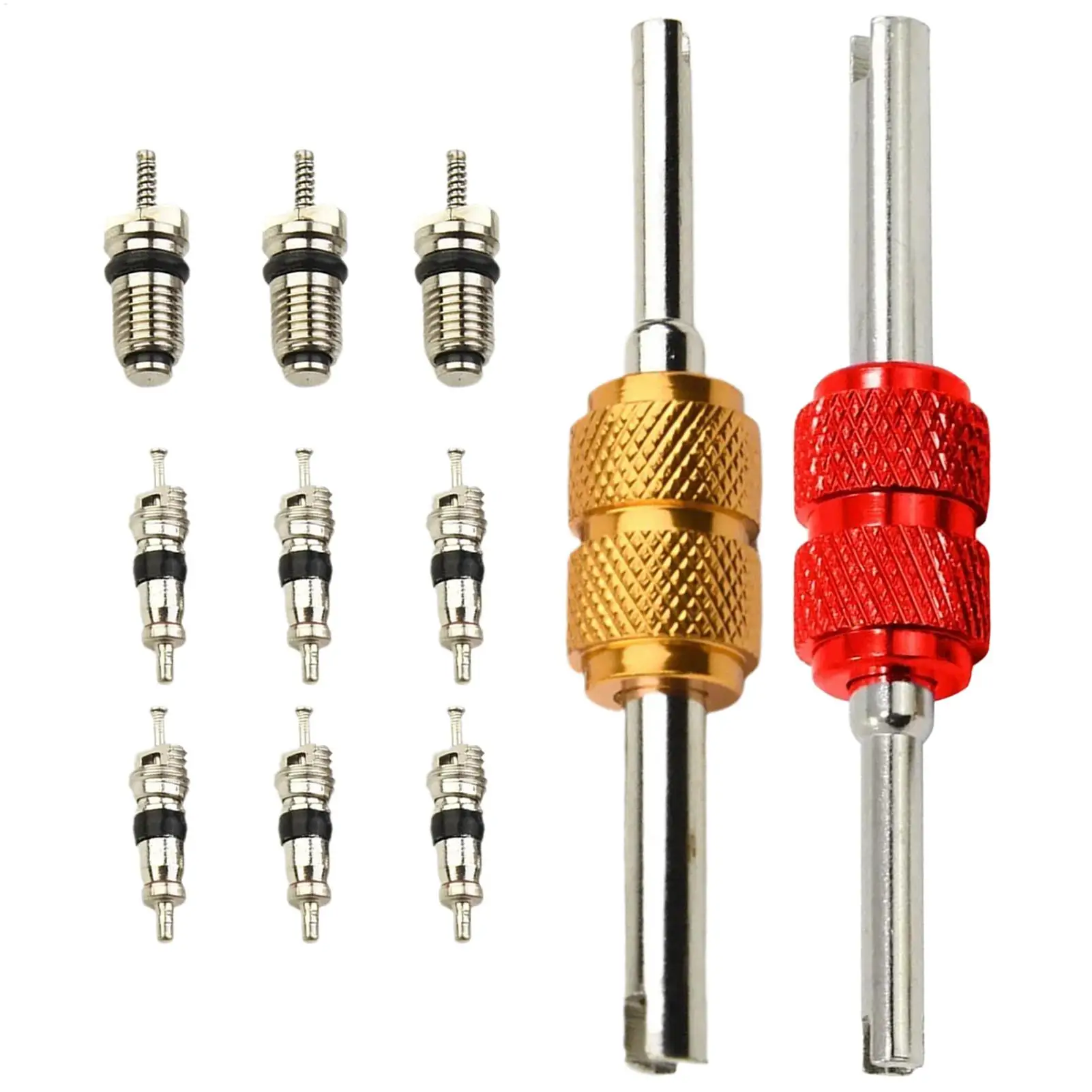 10 Pcs Car AC Valve Core Repair Tool A/C System Removal Kit Precision HVAC Valve Core Replacement Set for RV Air Conditioning
10 Pcs Car AC Valve Core Repair Tool A/C System Removal Kit Precision HVAC Valve Core Replacement Set for RV Air Conditioning
