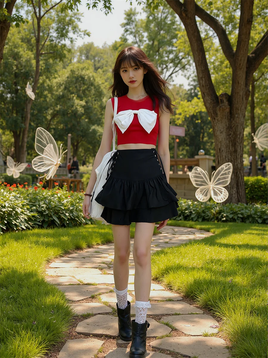 Черные бандажные мини-юбки женские миди многослойные плиссированные с рюшами торт в стиле пэчворк современные женские шикарные художественные элегантные милые
Черные бандажные мини-юбки женские миди многослойные плиссированные с рюшами торт в стиле пэчворк современные женские шикарные художественные элегантные милые