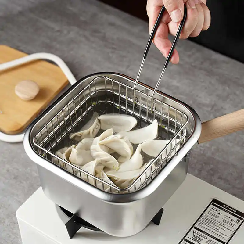 Stainless Steel Frying Pan Detachable Frying Basket With Filter Picnic Outdoor Multifunctional Fresh-keeping Box Sauce Pan
Stainless Steel Frying Pan Detachable Frying Basket With Filter Picnic Outdoor Multifunctional Fresh-keeping Box Sauce Pan