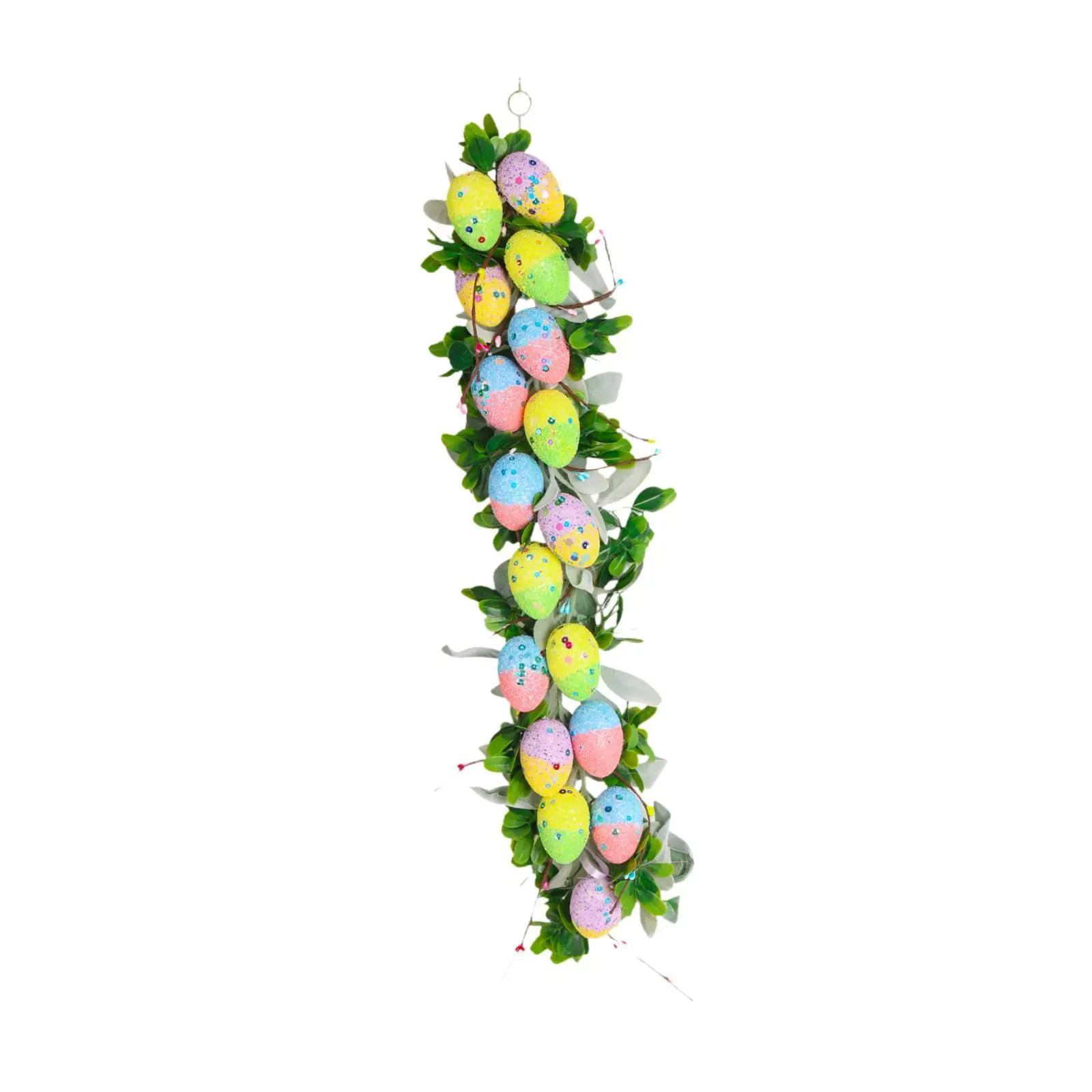 Easter Garland Vine String 27.56 Inches Long Decoration Artificial Easter Egg Garland for Holiday Front Door Party Kitchen Home
Easter Garland Vine String 27.56 Inches Long Decoration Artificial Easter Egg Garland for Holiday Front Door Party Kitchen Home