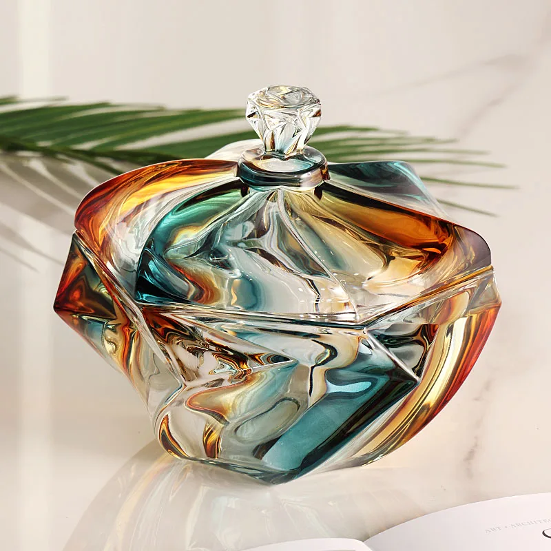 Crystal Glass Sugar Jar Special Shape with Lid Creative Dry Candy Tank Light Luxury Jade Gold Sugar Box Thickened Storage Tank
Crystal Glass Sugar Jar Special Shape with Lid Creative Dry Candy Tank Light Luxury Jade Gold Sugar Box Thickened Storage Tank
