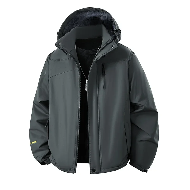 Men Thick Fleece Hiking Jackets Raincoats Snow Jacket Coats Windbreaker Man Parka Waterproof Hiking Jacket With Detachable Hood
Men Thick Fleece Hiking Jackets Raincoats Snow Jacket Coats Windbreaker Man Parka Waterproof Hiking Jacket With Detachable Hood