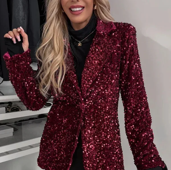 Яркий цветной индивидуальный женский деловой костюм, новинка этого сезона, модная свободная куртка для выступлений на сцене, пользующаяся большим спросом.
Яркий цветной индивидуальный женский деловой костюм, новинка этого сезона, модная свободная куртка для выступлений на сцене, пользующаяся большим спросом.