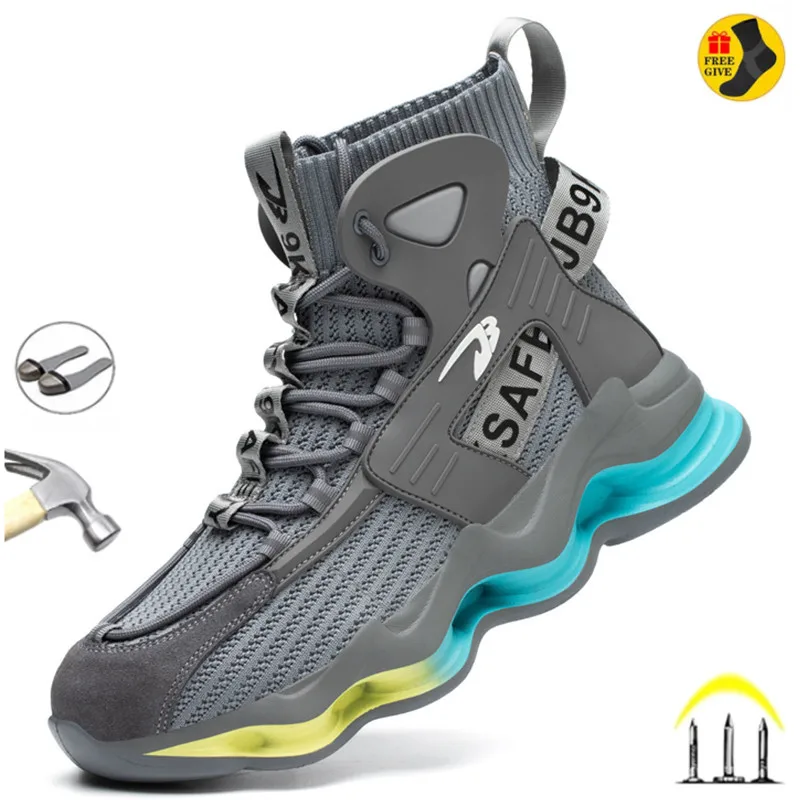 Outdoor Men Work Safety Boots Anti-puncture Steel Toe Cap Shoes Anti Smashing Indestructible Protective Insulation Boots
Outdoor Men Work Safety Boots Anti-puncture Steel Toe Cap Shoes Anti Smashing Indestructible Protective Insulation Boots