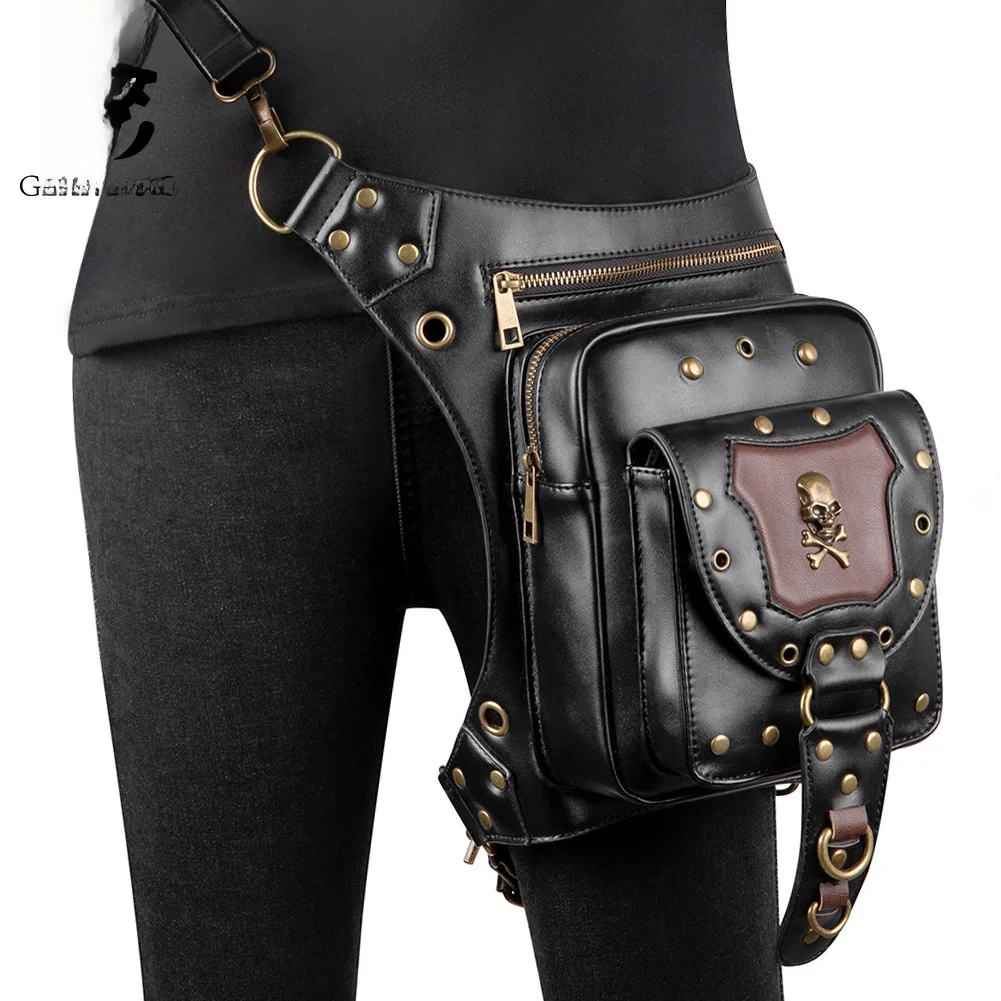 Skull Motocross Punk Style Crossbody Bag Outdoor Leisure Waist Bag Retro Leg Binding Bag Soft Synthetic Leather Zipper Closure
Skull Motocross Punk Style Crossbody Bag Outdoor Leisure Waist Bag Retro Leg Binding Bag Soft Synthetic Leather Zipper Closure