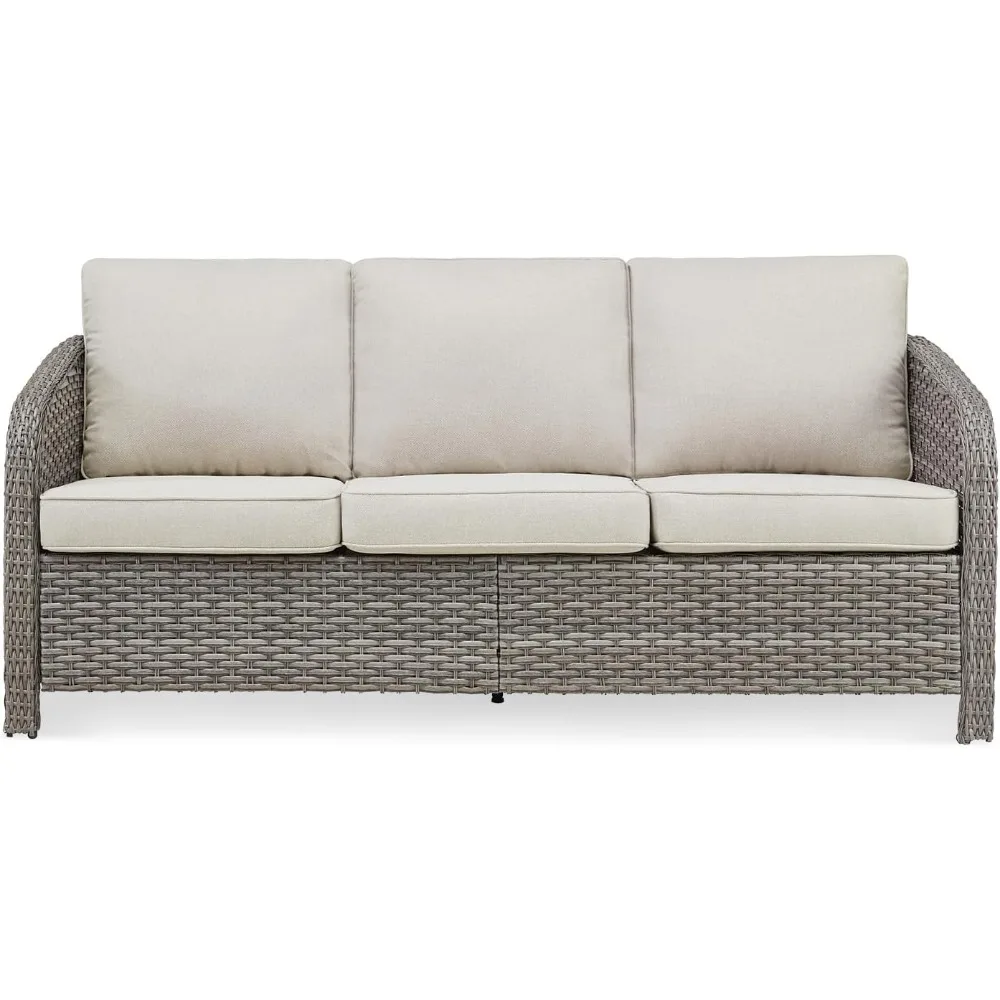 Patio Couch PE Wicker 3-seat Sofa, 73.6'' Outdoor Couch Sofa with Waterproof Furniture Cover, Barrel-Shaped Wicker Outdoor Furni
Patio Couch PE Wicker 3-seat Sofa, 73.6'' Outdoor Couch Sofa with Waterproof Furniture Cover, Barrel-Shaped Wicker Outdoor Furni