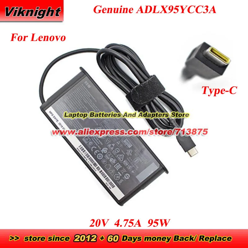 Genuine ADLX95YCC3A AC Adapter 20V 4.75A 95W Type C ADLX95YLC3A for Lenovo Yoga 14s X380 C740 THINKPAD Y9000X T480S T470S Y740S
Genuine ADLX95YCC3A AC Adapter 20V 4.75A 95W Type C ADLX95YLC3A for Lenovo Yoga 14s X380 C740 THINKPAD Y9000X T480S T470S Y740S