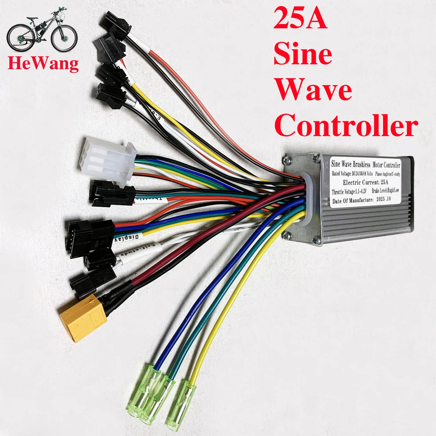 24V/36V/48V 3 mode sine wave Brushless motor controller 350W 500W 25A For S866 V889 S966 No. 2 protocol LCD meter e-BIke scooter
24V/36V/48V 3 mode sine wave Brushless motor controller 350W 500W 25A For S866 V889 S966 No. 2 protocol LCD meter e-BIke scooter