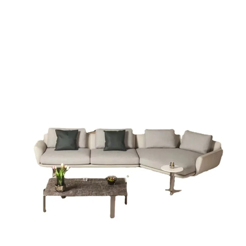 Lazy Italian minimalist living room corner concubine seat leather cloth combined sofa suitable for young people
Lazy Italian minimalist living room corner concubine seat leather cloth combined sofa suitable for young people
